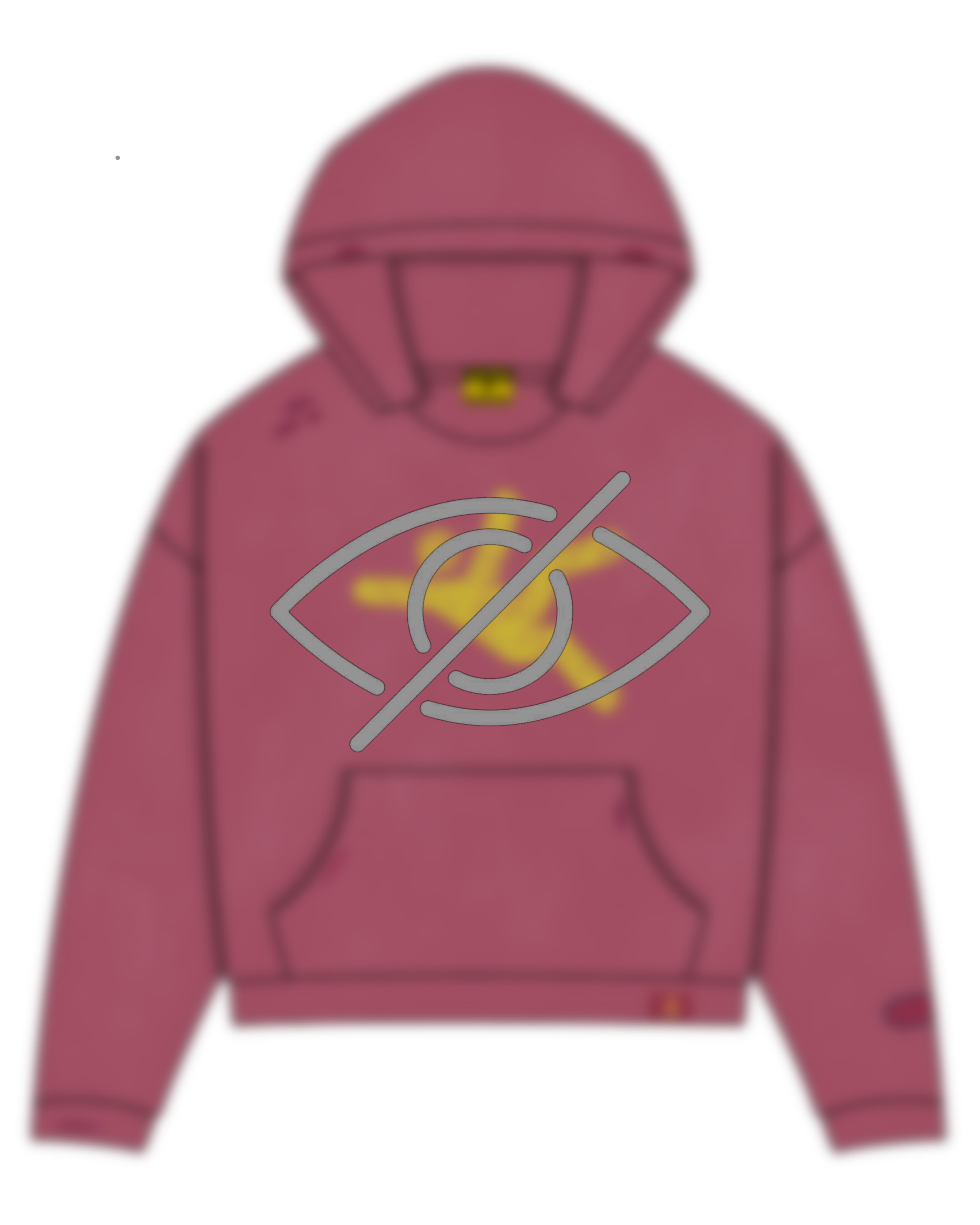 PINK FALLING MAN DISTRESSED HOODIE "UNRELEASED"